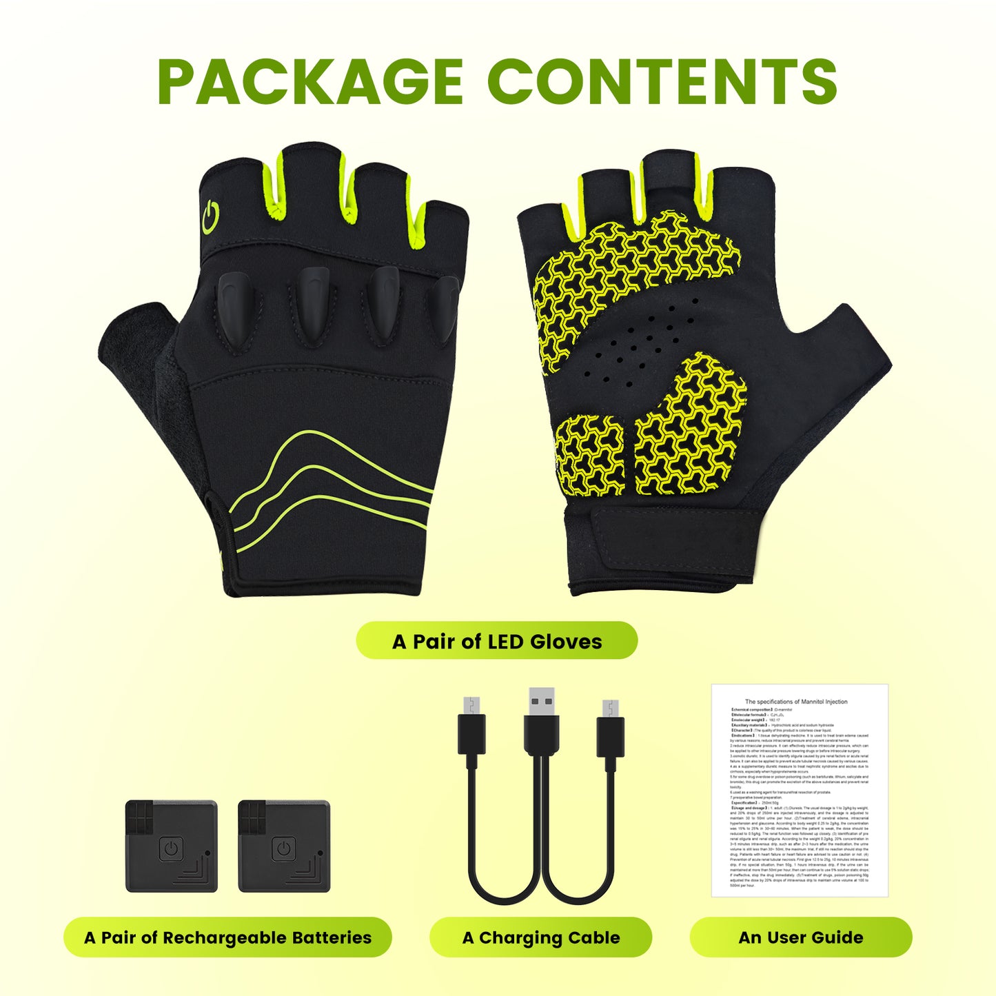 Rechargeable LED Flashlight Gloves – Hands‑Free Lighting Gloves for Mechanics, Camping & Night Work
