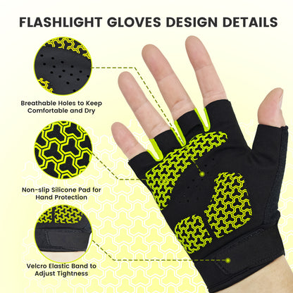Rechargeable LED Flashlight Gloves – Hands‑Free Lighting Gloves for Mechanics, Camping & Night Work