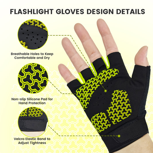 Rechargeable LED Flashlight Gloves – Hands‑Free Lighting Gloves for Mechanics, Camping & Night Work