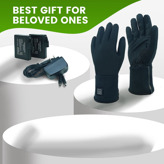 Ultra-Thin Heated Gloves for Winter — Lightweight, Touchscreen Thermal Gloves for Outdoor Work, Driving & Sports