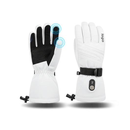 JHG33 Heated Ski Gloves – Waterproof Electric Heated Gloves with 3 Heat Levels & Touchscreen Design