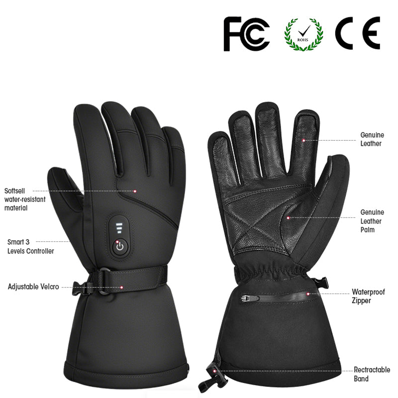 JHG34 Heated Gloves – Waterproof Electric Winter Gloves for Skiing, Cycling & Outdoor Work