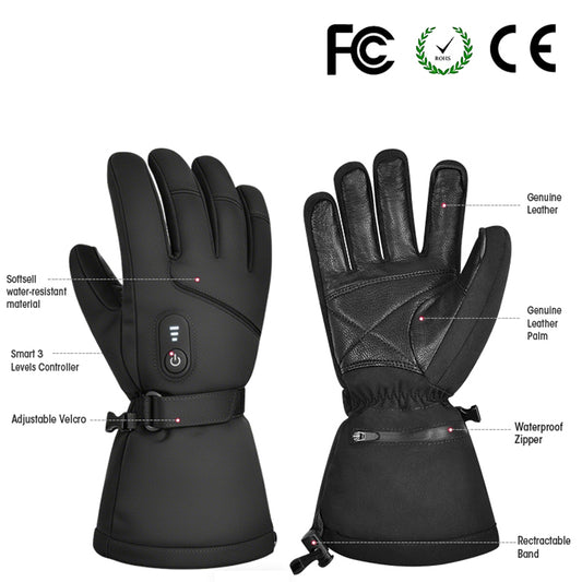 JHG34 Heated Gloves – Waterproof Electric Winter Gloves for Skiing, Cycling & Outdoor Work