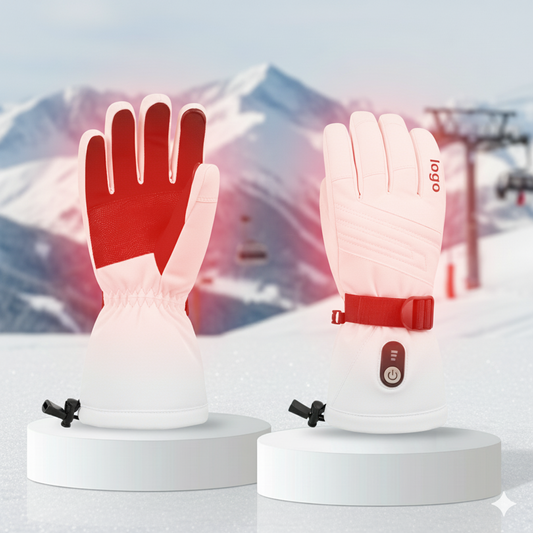 JHG33 Heated Ski Gloves – Waterproof Electric Heated Gloves with 3 Heat Levels & Touchscreen Design