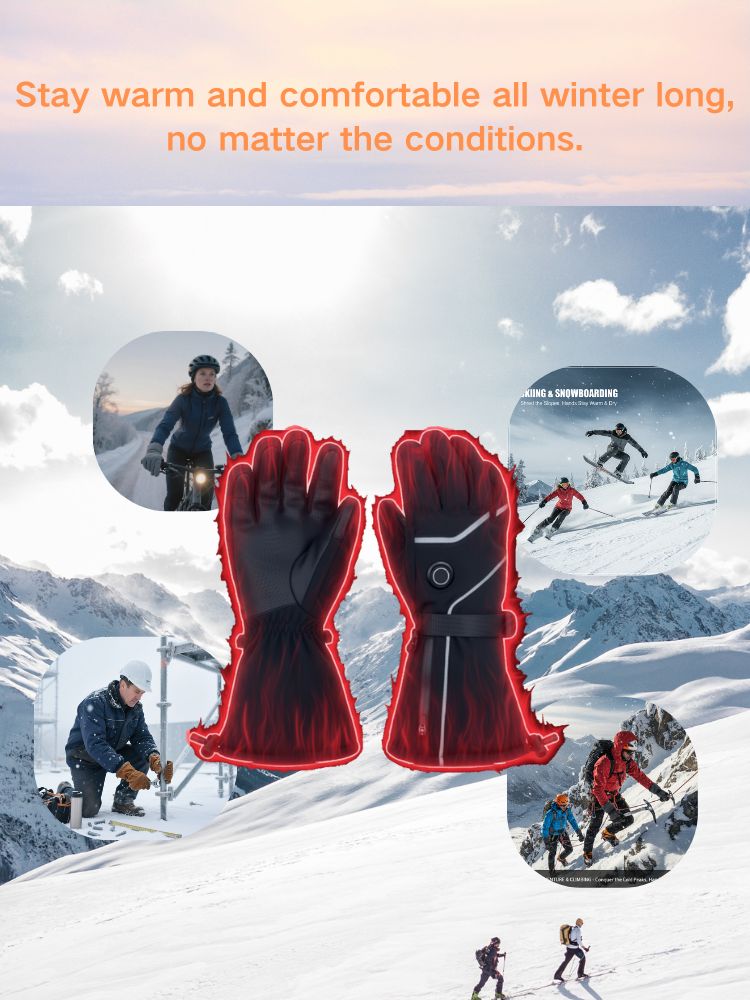 Urban Heated Gloves – Full Finger Warmth for Everyday Outdoor Use