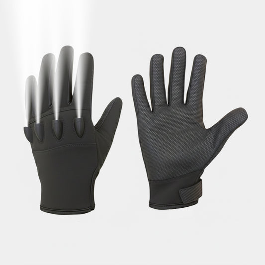 JLG05 LED Work Gloves – Durable Black Safety Gloves with Built-in Lights for Night Work