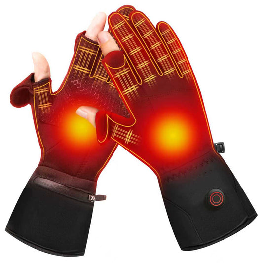 Thumb & Index Flip-Cap Heated Gloves – Lightweight Winter Gloves for Precision Tasks