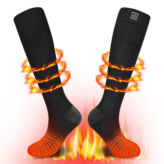 Heated Socks for Winter — Battery Powered Thermal Socks for Outdoor Sports, Hunting, and Cold Weather Work