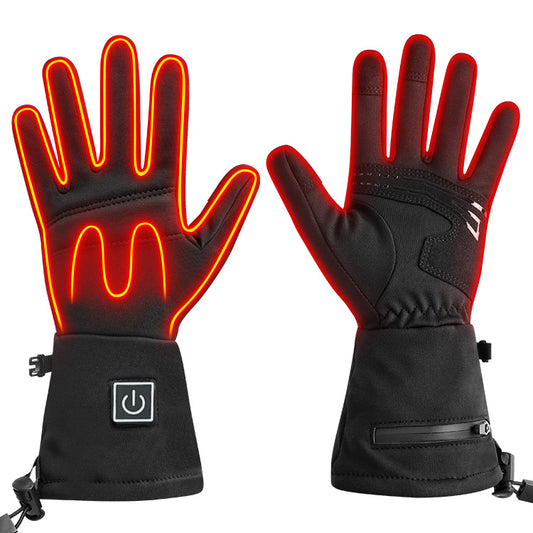 Heated Gloves for Men & Women, 3-Heat Settings Rechargeable Electric Winter Gloves, Finger & Back Hand Heating, Waterproof for Skiing, Cycling & Outdoor Work
