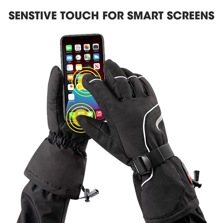 Electric Heated Ski Gloves – Battery Powered Winter Warmth for Skiing, Snowboarding & Outdoor Sports