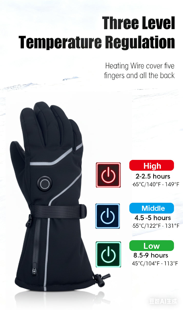 Urban Heated Gloves – Full Finger Warmth for Everyday Outdoor Use